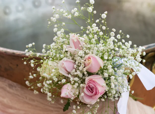 Création bouquet de fleurs de Baptème par la Fleuriste Miss Flor à Crécy la Chapelle - Seine et Marne (77)